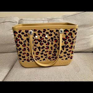 Large Pink Leopard Bogg Bag
